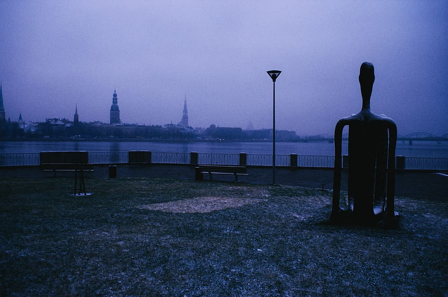 alone-beautiful-bench-blue
